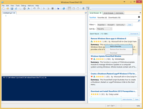 New tool – Script Browser for Windows PowerShell ISE – Ferglo.com